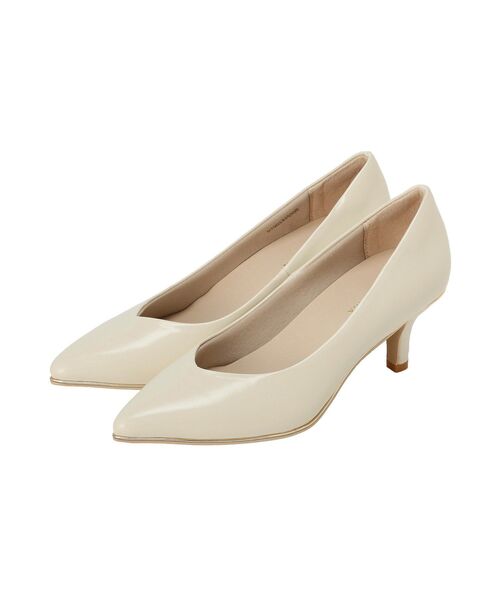YECCA VECCA(イェッカヴェッカ)の「メタルラインパンプス(パンプス・レディース・ライトベージュ/シルバー/アイボリー・24.5cm/23.5cm/22.5cm)」の5枚目の写真