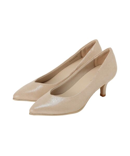 YECCA VECCA(イェッカヴェッカ)の「メタルラインパンプス(パンプス・レディース・ライトベージュ/シルバー/アイボリー・24.5cm/23.5cm/22.5cm)」の14枚目の写真