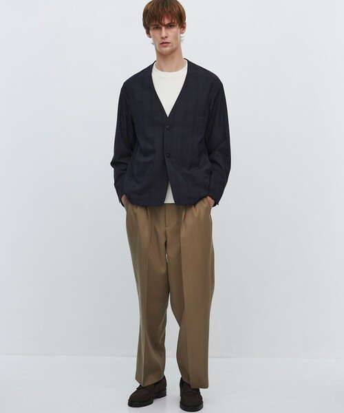 UNITED TOKYO(ユナイテッドトウキョウ)の「CARREMAN ノーカラージャケット(ノーカラージャケット・メンズ・チェック/ダークグレー・1/2)」の19枚目の写真