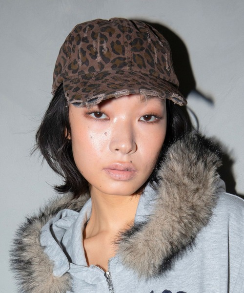 3.3 Field Trip （3.3フィールドトリップ）の「3.3 Field Trip／レオパードダメージCAP（キャップ・レディース・ブラウン/ベージュ・FREE）」の6枚目の写真