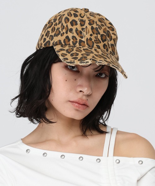 3.3 Field Trip （3.3フィールドトリップ）の「3.3 Field Trip／レオパードダメージCAP（キャップ・レディース・ブラウン/ベージュ・FREE）」の7枚目の写真