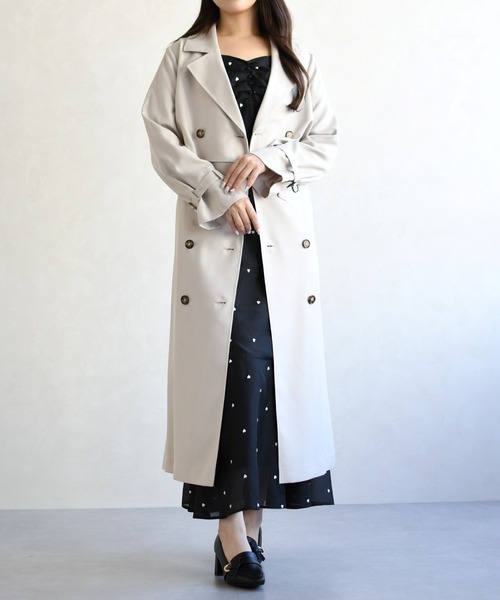 31 Sons de mode（トランテアン　ソン　ドゥ　モード）の「2026春夏新作 ハート柄セミマーメイドワンピース（ワンピース・レディース・ブラック/ネイビー/サックスブルー・S/M）」の9枚目の写真