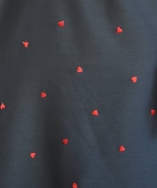 31 Sons de mode（トランテアン　ソン　ドゥ　モード）の「2026春夏新作 ハート柄セミマーメイドワンピース（ワンピース・レディース・ブラック/ネイビー/サックスブルー・S/M）」の18枚目の写真