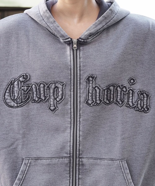 tiptop（ティップトップ）の「アソートロゴダブルZIPパーカー（パーカー・レディース・ネイビー/チャコールグレー/グレー/ブラック系その他/グレー系その他・FREE）」の15枚目の写真