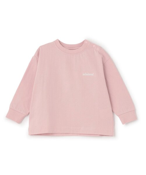 minimal（ミニマル）の「【DailyME】C100/防汚/長袖Tシャツ（Tシャツ/カットソー・キッズ・サックスブルー/ブラック/オフホワイト/ピンク/イエロー・100cm/110cm/120cm/90cm/130cm/140cm）」の5枚目の写真