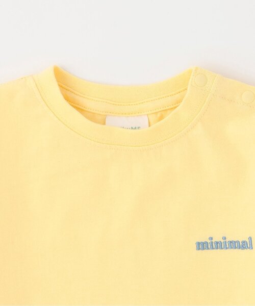 minimal（ミニマル）の「【DailyME】C100/防汚/長袖Tシャツ（Tシャツ/カットソー・キッズ・サックスブルー/ブラック/オフホワイト/ピンク/イエロー・100cm/110cm/120cm/90cm/130cm/140cm）」の9枚目の写真