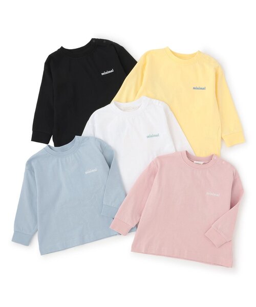 minimal（ミニマル）の「【DailyME】C100/防汚/長袖Tシャツ（Tシャツ/カットソー・キッズ・サックスブルー/ブラック/オフホワイト/ピンク/イエロー・100cm/110cm/120cm/90cm/130cm/140cm）」の15枚目の写真