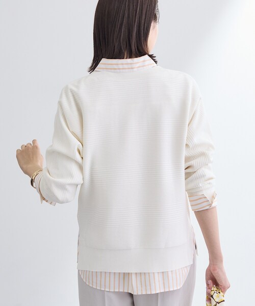INDIVI(インディヴィ)の「【洗える/キレイ色】体型カバー無縫製ニット(ニット/セーター・レディース・ネイビー/ブルー/オフホワイト/ライトグレー/イエロー系その他・13/05/38/15 /34/19)」の19枚目の写真