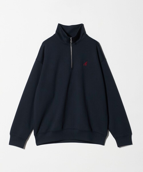 A DAY IN THE LIFE UNITED ARROWS（アデイインザライフユナイテッドアローズ）の「【別注】 ＜KANGOL＞ダンボール ハーフジップ スウェット＜A DAY IN THE LIFE＞（スウェット・メンズ・ネイビー/ホワイト・M/L）」の12枚目の写真
