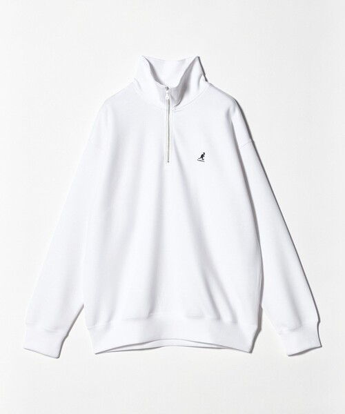 A DAY IN THE LIFE UNITED ARROWS（アデイインザライフユナイテッドアローズ）の「【別注】 ＜KANGOL＞ダンボール ハーフジップ スウェット＜A DAY IN THE LIFE＞（スウェット・メンズ・ネイビー/ホワイト・M/L）」の19枚目の写真