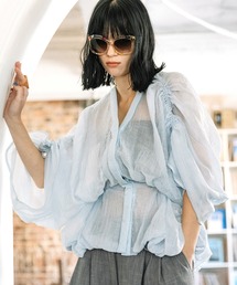 AULA AILA | シアードローストリングブラウス(シャツ/ブラウス)