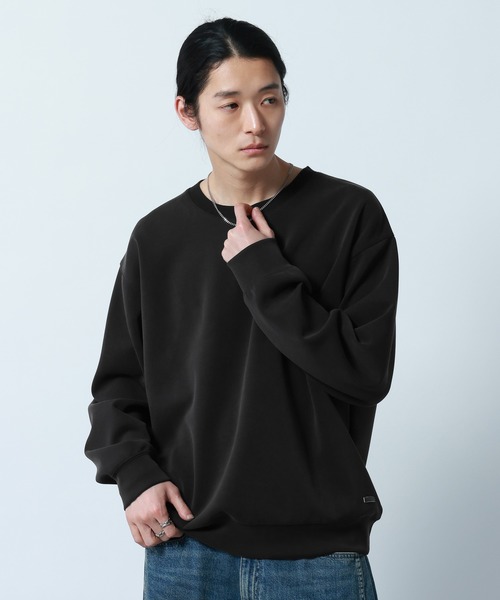 RAGEBLUE(レイジブルー)の「【LUXURY+EASY】DRAPE CREW NECK SWEAT / ラグイージードレープクルーネックスウェット(スウェット・メンズ・グリーン/ホワイト/ライトブルー/ブラック・LARGE/SMALL/MEDIUM)」の1枚目の写真