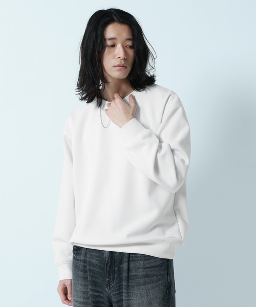 RAGEBLUE(レイジブルー)の「【LUXURY+EASY】DRAPE CREW NECK SWEAT / ラグイージードレープクルーネックスウェット(スウェット・メンズ・グリーン/ホワイト/ライトブルー/ブラック・LARGE/SMALL/MEDIUM)」の21枚目の写真