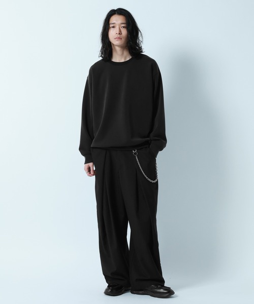 RAGEBLUE(レイジブルー)の「【LUXURY+EASY】DRAPE CREW NECK SWEAT / ラグイージードレープクルーネックスウェット(スウェット・メンズ・グリーン/ホワイト/ライトブルー/ブラック・LARGE/SMALL/MEDIUM)」の20枚目の写真