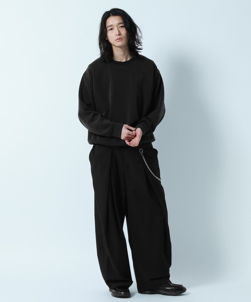 RAGEBLUE(レイジブルー)の「【LUXURY+EASY】DRAPE CREW NECK SWEAT / ラグイージードレープクルーネックスウェット(スウェット・メンズ・グリーン/ホワイト/ライトブルー/ブラック・LARGE/SMALL/MEDIUM)」の18枚目の写真