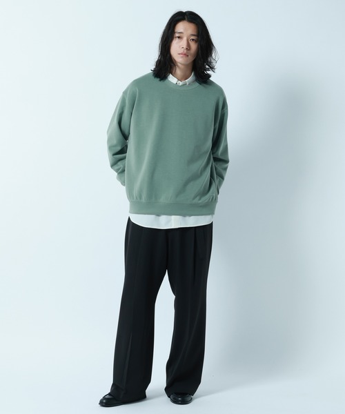 RAGEBLUE(レイジブルー)の「【LUXURY+EASY】DRAPE CREW NECK SWEAT / ラグイージードレープクルーネックスウェット(スウェット・メンズ・グリーン/ホワイト/ライトブルー/ブラック・LARGE/SMALL/MEDIUM)」の15枚目の写真