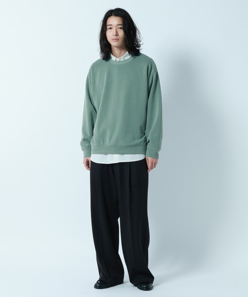 RAGEBLUE(レイジブルー)の「【LUXURY+EASY】DRAPE CREW NECK SWEAT / ラグイージードレープクルーネックスウェット(スウェット・メンズ・グリーン/ホワイト/ライトブルー/ブラック・LARGE/SMALL/MEDIUM)」の14枚目の写真