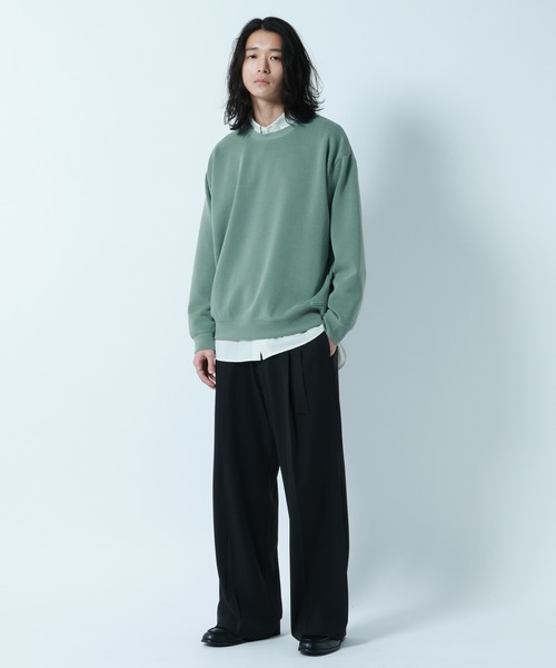 RAGEBLUE(レイジブルー)の「【LUXURY+EASY】DRAPE CREW NECK SWEAT / ラグイージードレープクルーネックスウェット(スウェット・メンズ・グリーン/ホワイト/ライトブルー/ブラック・LARGE/SMALL/MEDIUM)」の12枚目の写真