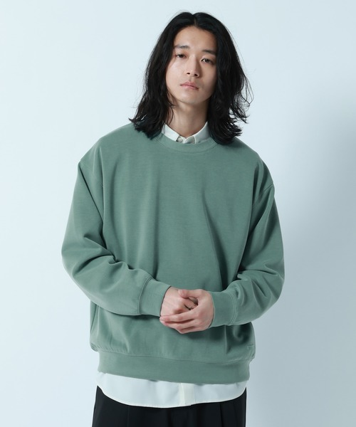 RAGEBLUE(レイジブルー)の「【LUXURY+EASY】DRAPE CREW NECK SWEAT / ラグイージードレープクルーネックスウェット(スウェット・メンズ・グリーン/ホワイト/ライトブルー/ブラック・LARGE/SMALL/MEDIUM)」の10枚目の写真