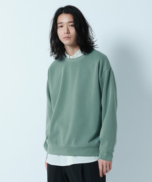 RAGEBLUE(レイジブルー)の「【LUXURY+EASY】DRAPE CREW NECK SWEAT / ラグイージードレープクルーネックスウェット(スウェット・メンズ・グリーン/ホワイト/ライトブルー/ブラック・LARGE/SMALL/MEDIUM)」の9枚目の写真