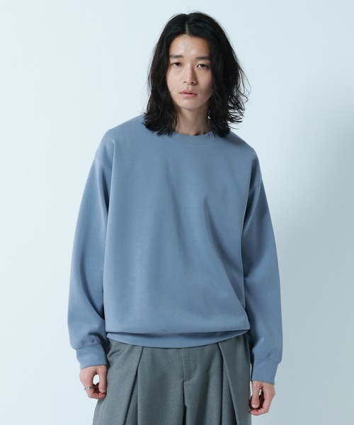 RAGEBLUE(レイジブルー)の「【LUXURY+EASY】DRAPE CREW NECK SWEAT / ラグイージードレープクルーネックスウェット(スウェット・メンズ・グリーン/ホワイト/ライトブルー/ブラック・LARGE/SMALL/MEDIUM)」の8枚目の写真