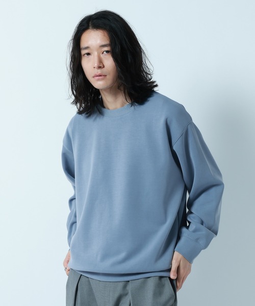 RAGEBLUE(レイジブルー)の「【LUXURY+EASY】DRAPE CREW NECK SWEAT / ラグイージードレープクルーネックスウェット(スウェット・メンズ・グリーン/ホワイト/ライトブルー/ブラック・LARGE/SMALL/MEDIUM)」の6枚目の写真