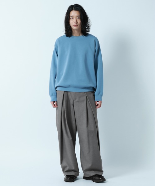 RAGEBLUE(レイジブルー)の「【LUXURY+EASY】DRAPE CREW NECK SWEAT / ラグイージードレープクルーネックスウェット(スウェット・メンズ・グリーン/ホワイト/ライトブルー/ブラック・LARGE/SMALL/MEDIUM)」の18枚目の写真