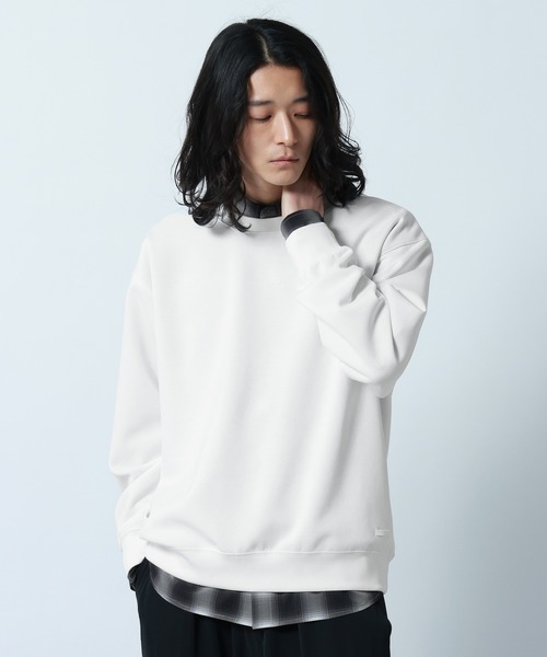 RAGEBLUE(レイジブルー)の「【LUXURY+EASY】DRAPE CREW NECK SWEAT / ラグイージードレープクルーネックスウェット(スウェット・メンズ・グリーン/ホワイト/ライトブルー/ブラック・LARGE/SMALL/MEDIUM)」の11枚目の写真