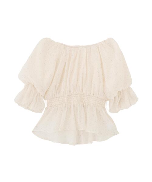 PROPORTION BODY DRESSING（プロポーションボディドレッシング）の「２ＷＡＹオフショルフィッシュテールブラウス / 1216110409（シャツ/ブラウス・レディース・ピンク/ベージュ/オフホワイト/ブルー・SMALL/MEDIUM）」の20枚目の写真