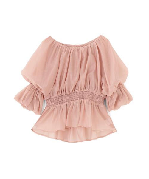 PROPORTION BODY DRESSING（プロポーションボディドレッシング）の「２ＷＡＹオフショルフィッシュテールブラウス / 1216110409（シャツ/ブラウス・レディース・ピンク/ベージュ/オフホワイト/ブルー・SMALL/MEDIUM）」の22枚目の写真