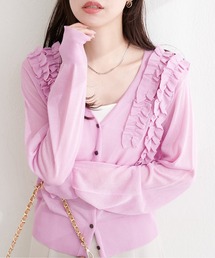 natural couture | ちびフリルシアーカーディガン(カーディガン/ボレロ)