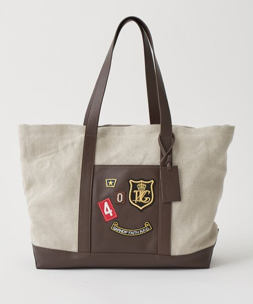 marco masi(マルコマージ)の「【MARCO MASI】リネンワッペントート(トートバッグ・レディース・ブラウン・FREE)」の5枚目の写真