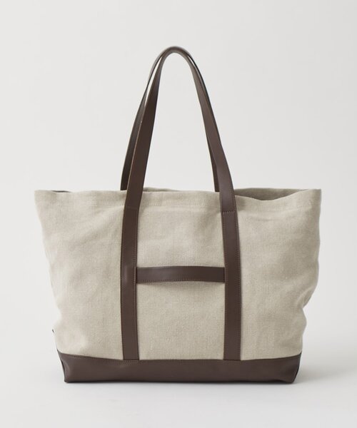 marco masi(マルコマージ)の「【MARCO MASI】リネンワッペントート(トートバッグ・レディース・ブラウン・FREE)」の7枚目の写真