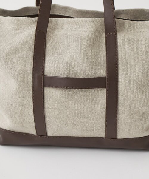 marco masi(マルコマージ)の「【MARCO MASI】リネンワッペントート(トートバッグ・レディース・ブラウン・FREE)」の8枚目の写真