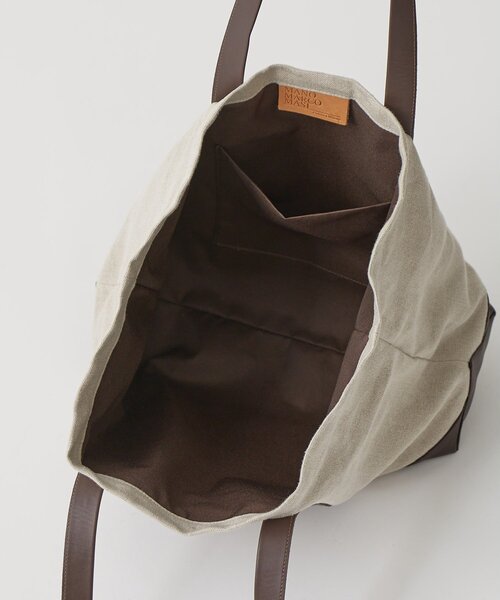 marco masi(マルコマージ)の「【MARCO MASI】リネンワッペントート(トートバッグ・レディース・ブラウン・FREE)」の11枚目の写真