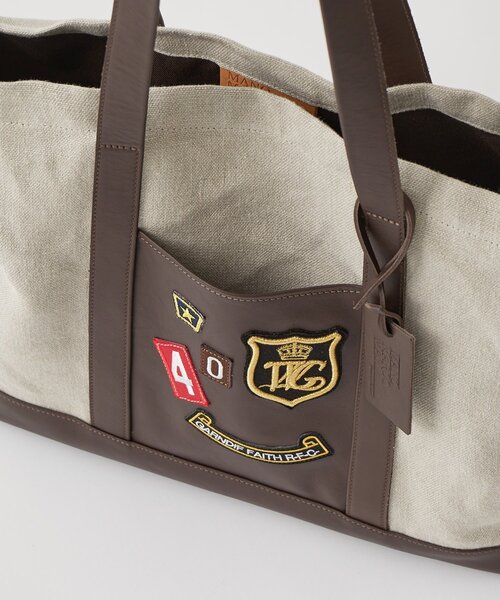 marco masi(マルコマージ)の「【MARCO MASI】リネンワッペントート(トートバッグ・レディース・ブラウン・FREE)」の10枚目の写真