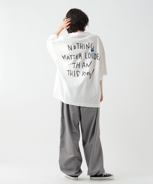 GEORGE'S(ジョージズ)の「ラクガキプリントTシャツ(Tシャツ/カットソー・メンズ・オフホワイト/ブラック・MEDIUM/LARGE)」の5枚目の写真