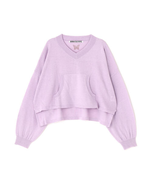 ANNA SUI NYC（アナ スイ エヌ ワイ シー）の「ANNA SUI NYC/アナ スイ エヌワイシー/カラフルニット（ニット/セーター・レディース・オレンジ/ラベンダー・F）」の17枚目の写真