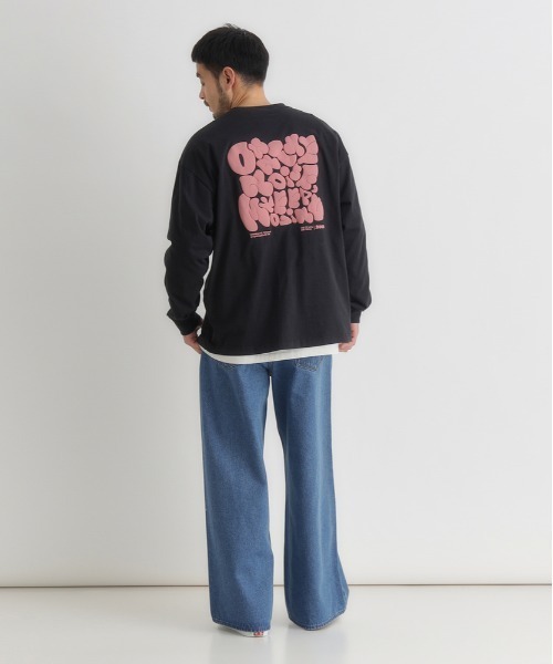Right-on(ライトオン)の「Refurbish(リファービッシュ)発砲プリントロングスリーブT(Tシャツ/カットソー・メンズ・ブラック/ホワイト/グレー・S/M/L/XL)」の13枚目の写真