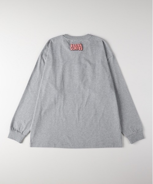 Right-on(ライトオン)の「Refurbish(リファービッシュ)発砲プリントロングスリーブT(Tシャツ/カットソー・メンズ・ブラック/ホワイト/グレー・S/M/L/XL)」の15枚目の写真