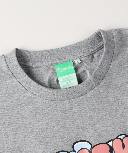Right-on(ライトオン)の「Refurbish(リファービッシュ)発砲プリントロングスリーブT(Tシャツ/カットソー・メンズ・ブラック/ホワイト/グレー・S/M/L/XL)」の16枚目の写真
