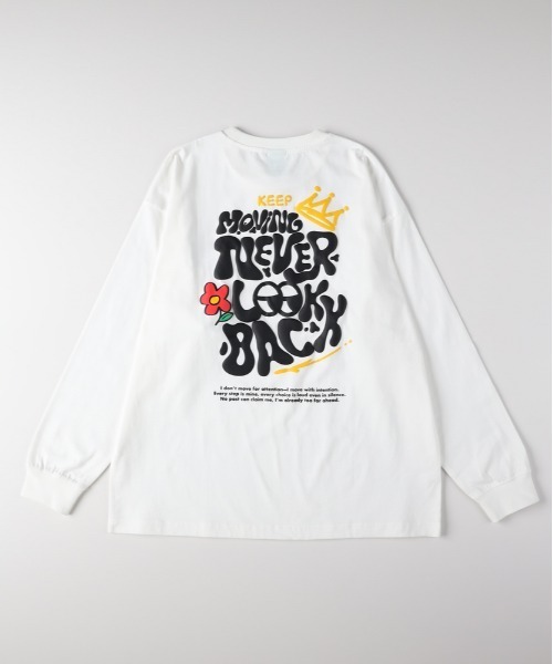 Right-on(ライトオン)の「Refurbish(リファービッシュ)発砲プリントロングスリーブT(Tシャツ/カットソー・メンズ・ブラック/ホワイト/グレー・S/M/L/XL)」の21枚目の写真
