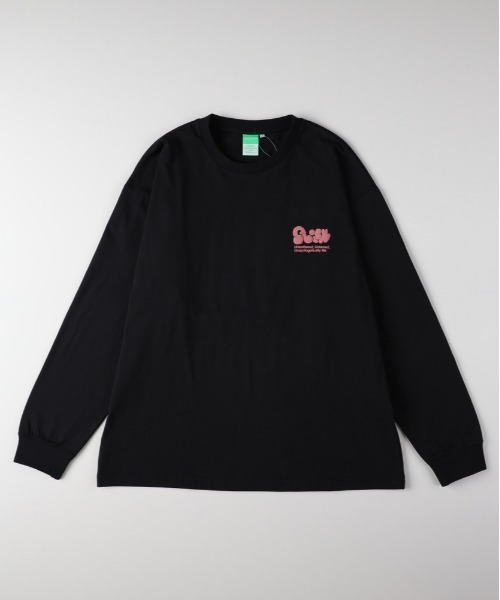 Right-on(ライトオン)の「Refurbish(リファービッシュ)発砲プリントロングスリーブT(Tシャツ/カットソー・メンズ・ブラック/ホワイト/グレー・S/M/L/XL)」の22枚目の写真