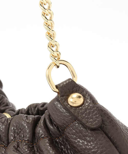 LE TALON（ルタロン）の「MILLELA FIRENZE /ミレッラ  GATHER MINI BAG（ショルダーバッグ・レディース・ブラック/ブラウン・FREE）」の9枚目の写真