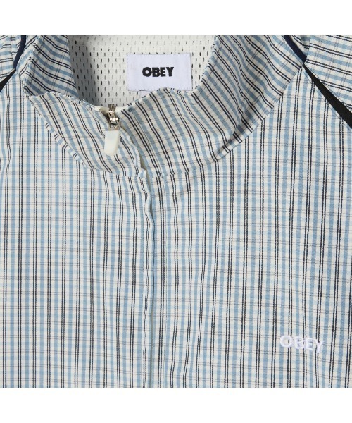 OBEY(オベイ)の「OBEY PRACTICE WINDBREAKER(オベイ プラクティス ウィンドブレーカー)(ナイロンジャケット・メンズ・ブラック/グレー系・MEDIUM/LARGE/X-LARGE)」の5枚目の写真