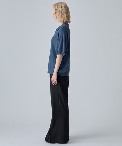 VELNUS(ベルナス)の「【VELNUS】Melange-Like Compact Skipper Short-Sleeve Knit Polo Shirt/メランジライクコンパクトスキッパー半袖ニットポロシャツ(ポロシャツ・メンズ・チャコールグレー/ブルー・S/L/M)」の10枚目の写真