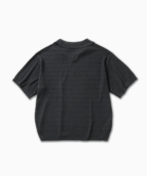 VELNUS(ベルナス)の「【VELNUS】Melange-Like Compact Skipper Short-Sleeve Knit Polo Shirt/メランジライクコンパクトスキッパー半袖ニットポロシャツ(ポロシャツ・メンズ・チャコールグレー/ブルー・S/L/M)」の12枚目の写真