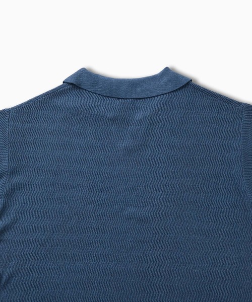 VELNUS(ベルナス)の「【VELNUS】Melange-Like Compact Skipper Short-Sleeve Knit Polo Shirt/メランジライクコンパクトスキッパー半袖ニットポロシャツ(ポロシャツ・メンズ・チャコールグレー/ブルー・S/L/M)」の18枚目の写真
