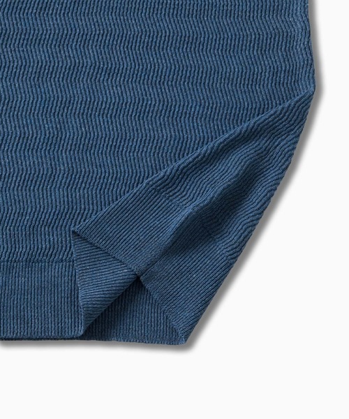 VELNUS(ベルナス)の「【VELNUS】Melange-Like Compact Skipper Short-Sleeve Knit Polo Shirt/メランジライクコンパクトスキッパー半袖ニットポロシャツ(ポロシャツ・メンズ・チャコールグレー/ブルー・S/L/M)」の22枚目の写真