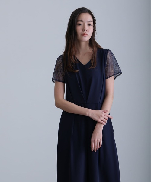 atlo(アトロ)の「シアーレース スリーブ スタンドカラー パンツドレス ロング丈 ワイド オールインワン フォーマル お呼ばれ 結婚式 二次会 同窓会 成人式 オケージョン(パンツドレス・レディース・ブラック/ネイビー/モカ・M/L/XL/XXL)」の19枚目の写真